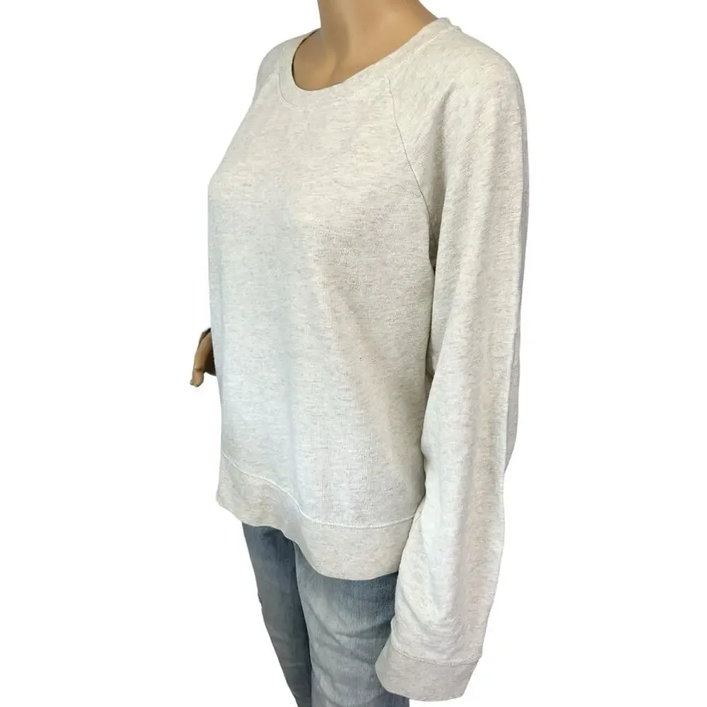 J. Crew Vintage Fleece Sweatshirt Gray Size XL
